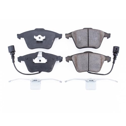 Image of PowerStop Front Brake Pads for Audi TT Quattro 2008-09 |TTS Quattro 2009-15 |Volkswagen CC 2009-12 |Golf R 2012-13 |Passat 2006-09 - Z17 Ceramic Brake Pads with Installation Hardware, 17-915C