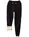 Yeokou Warm Sweatpants Womens Fleece Sherpa Lined Winter Active Running Jogger Pants(Large, Black)
