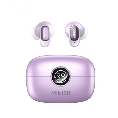 Image of MINISO MS105 AI Translation Earbuds Real Time, 165 Language Translator Earbuds, Audifonos Traductores Ingles Espanol, Bluetooth 6.0 Translator Headphones for Business Travel Language Learning