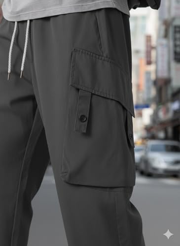 Image of Lymio Cargo for Men || Cotton Cargo Pant || Drawstring Waist Pant (Also Available in Plus Sizes) (153-156)