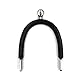 Equine Smile ES1027 Ballsporen horizontal Ballrad mit mit Gummi mit Sporenschutz Reitsporen Reiten Sporen Spur hochwertiger Edelstahl (Damen 30 mm)