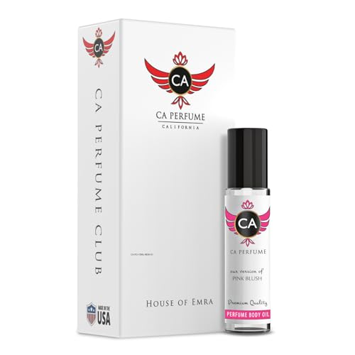 CA Perfume Originals Pink Blush for Women Fragrance Oil Floral Fruity Scent Long Lasting Perfumes for Women Travel Size TSA Ready Mini Parfum Body Oil Roll-on 0.33 Fl Oz 10ml-X1