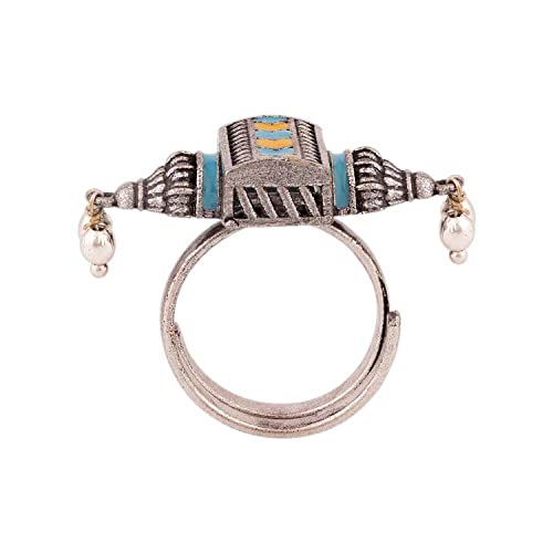 Gwalior Enameled Statement Ring