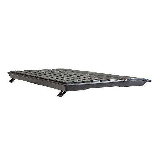 Image of V7 Multimedia USB Wired 104 Keyboard with 14-Hot Keys for Desktop (KM0Z1-5N6P) - Black