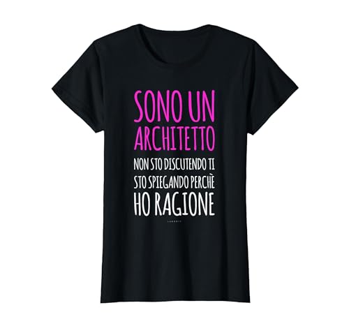 Maglietta Architetto Donna Regalo Laurea Architettura Maglietta, Donna, Nero, M