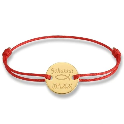 Kamiko Kinderarmband – personalisierbares Armband aus 925er Silber mit Gravur. Dieses Namensarmband, verziert mit einem Symbol, ist das perfekte Geschenk für Babys und Kinder (925 vergoldet)