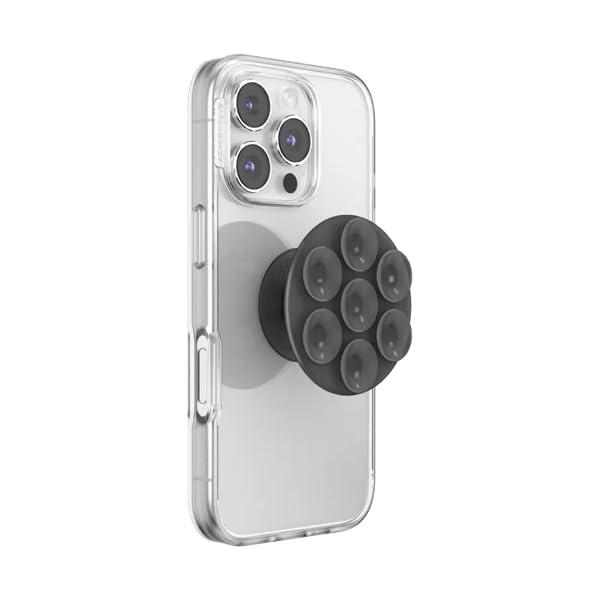 Image of PopSockets PopTop, Adhesive Phone Grip with Swappable Top, Black - Black