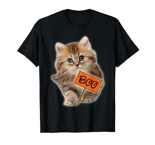 Halloween Kitten Boo Real Not So Scary Spooky Cat Camiseta
