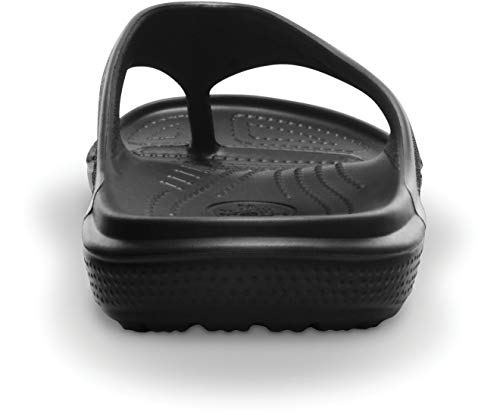 Image of crocs Unisex Baya Black Rubber Flip Flops Thong Sandals