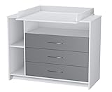 Der Wickelaufsatz ist schnell und mit wenigen Handgriffen zusammengebaut und kann direkt auf die Kommode gesetzt werden - fertig?.