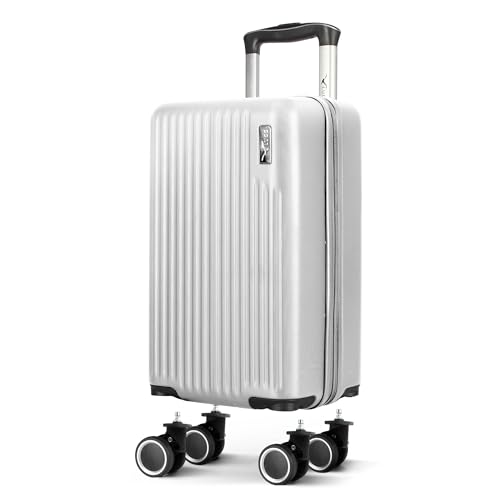 LUGG 40cm Vacay Suitcase ABS Luggage with TSA Indent Lock, Aluminium Trolley Handle, 360° Spinner Wheels, Water-Resistant & Durable Material - Ryanair Underseat Compatible (40 x 20 x 25cm)