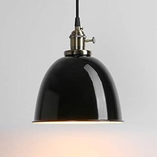 PathsOn Industrial Vintage Loft Bar Kitchen Island Edison Metal Chandelier Hanging Pendant Ceiling Light Lamp Fixture Switch Lighting E27 (Dark Green)