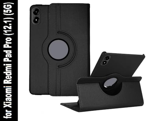 Image of ColorCase 360 Degree Rotater Flip Cover Case for Xiaomi Redmi Pad Pro (12.1) (5G) - (Black)