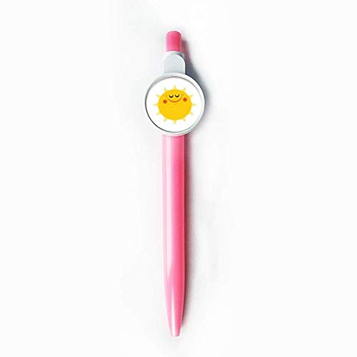 Stylo à bille rétractable Univers et Extraterrestre à encre bleue et motif Soleil
