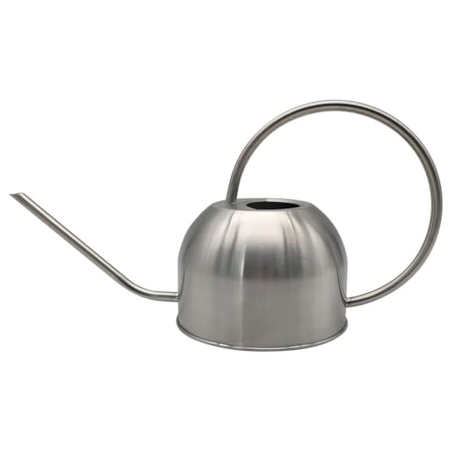 Hamiledyi 50 oz/1500 ml Stainless Steel Watering Can with Long Spout Metal Watering Can Indoor...