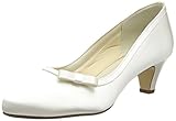 Schuhweite: normal Rainbow Club Brautschuhe Josephine - Pumps, Ivory/Creme, Satin, Größe 36 - Hochzeitsschuhe, Trichterabsatz