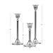 Koyal Wholesale Gold Taper Candle Holder Set of 3, Candlestick Set, Tall Candle Holders