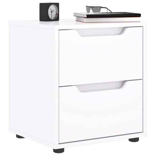 Table de chevet blanche compacte pour optimiser le rangement des petits espaces