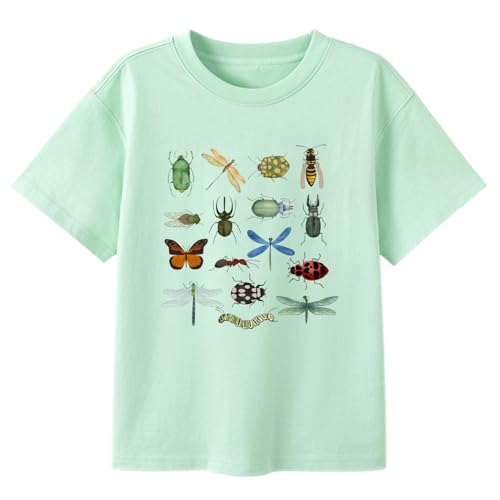 Image of T Shirts for Boys Toddler Girls Dino Types of Dinosaurs Kids Retro Tshirt Kids Summer Tee Tops 2-7 Years