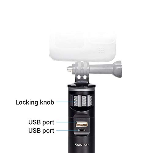 Chusui XUG-1 Power Bank Grip portátil rápido Carregador de bateria Handle Grip selfie Stick com bate