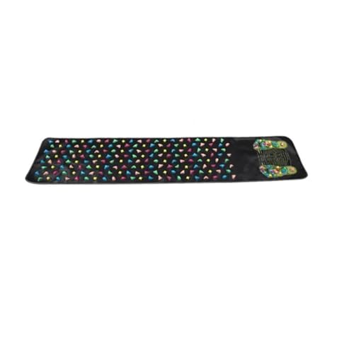 Esterilla acupresión y cojín de masaje de adoquines para piernas y pies (35x175cm)