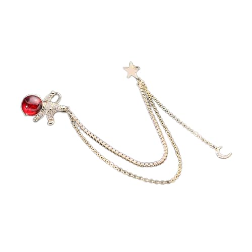 Broche de astronauta con microincrustaciones de cobre para abrigo
