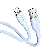 VOLTME USB Type C ケーブル 柔らかいシリコン製 絡まない 断線防止 タイプc ケーブル 急速充電 QuickCharge3.0対応 Xperia/Galaxy/LG/iPad Pro/MacBook その他 Android(アンドロイド) 等 USB-C機器対応 在宅勤務支援 USB-A & USB-C（1m ブルー）
