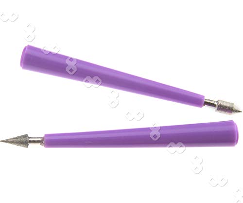 YINETTECH Ein Satz von 4 Diamantspitzen Perle Reibahle Friesen Loch Reibahle Schmuck Werkzeuge