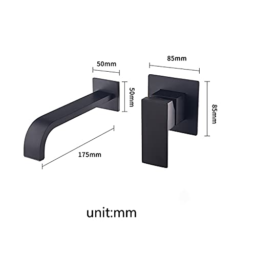 Basin tap mur mural à double commande eau chaude et froide - 6