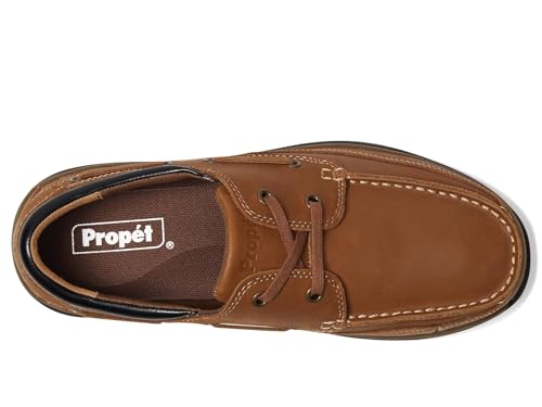 Image of Propet Mens Pomeroy Boat Casual Shoes - Black