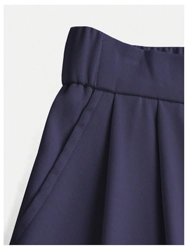 Image of SweatyRocks Girl's Elastic High Waist Wide Leg Pants Loose Long Trousers