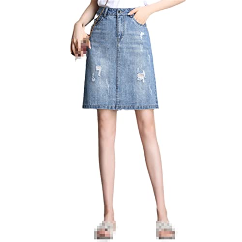 Mini jupe en jean denim bleu taille haute idéale pour vos sorties d'été