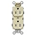 Morris 82195, 15Amp 125V Ivory Industrial Grade Duplex Receptacle (Pack of 48 pcs)