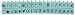 Contact USA Medium 36-Piece American Typewriter Pegz Connectable Symbols and Numbers Stamp Set, Tiffany Blue