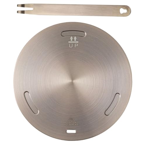 ARTSEWPLY Placa Difusora de Calor de Acero Inoxidable Rosa Dorado Adaptador para Cocina de Inducción y Estufa de Gas Resistente y Fácil de Limpiar Compatible con Utensilios