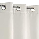 Atout Ciel Tenda termica foderata in pile tono su tono con occhielli, 140 x 240 cm, pronta da appendere, colore: Beige