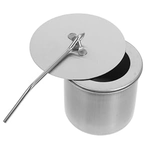 BESTonZON Tischkamin Feuerstelle Edelstahl mit Deckel