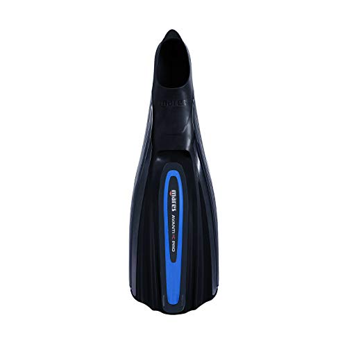 Mares Unisex Avanti HC Pro Elastic Technopolymer Blade Full Foot Pocket Fins for Scuba Diving, Snorkeling, Swimming & Freediving, Black/Blue, 36