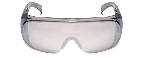 Calabria 1003 Fit Over Safety Glasses Fitover Prescription Eyewear Silver Mirror Men Women Wrap Around Tint Anti Fog Scratch4