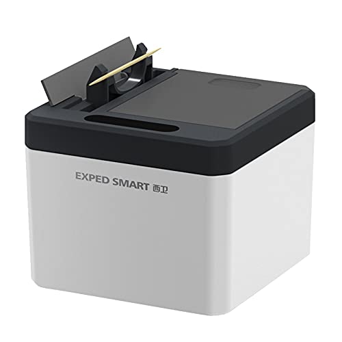 Smart Toothpick Dispenser Infrared Sensor Toothpick Box Smart Sensor No Contact Large Storage Automatic Ejection Electric Toothpick Holder Box Toothpick Box for Home (A(USB Charge), 9.5X9.5X8cm)