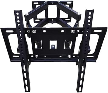 Full Motion TV Wall Mount Bracket for 40-80 Inch Screens, Heavy-Duty Adjustable Tilt and Swivel Mount with Built-In Spirit Level, Ideal for Home Theater and Living Rooms