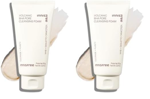 Image of Innisfree Volcanic BHA Foaming cleanser | Korean Face Wash for Oily /Combination Skin | Pore Cleanser | Acne Prone Skin | Deep Cleansing | For Men and Woman