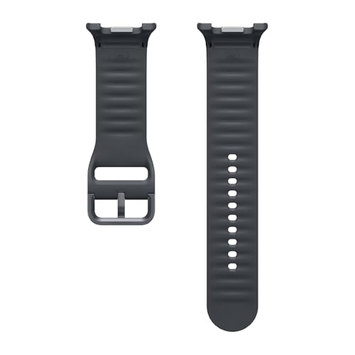 Image of Samsung Galaxy Watch 8 Series Sport Band, Rubber, Dynamic Lug System, Flexible Fit, Breathable, Compatible with Galaxy Watch 8 and Watch 8 Classic, M /L Dark Gray