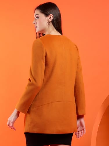 Image of KOTTY Womens Cotton Blend Standard Length Elegant Style Coat - Classic Style with Modern Detailing