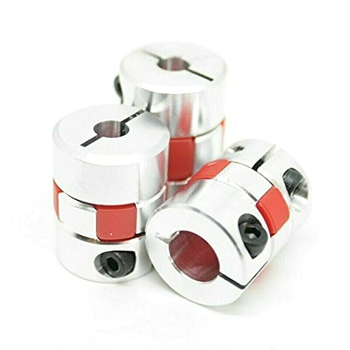 CNC Flexible Spider Jaw Coupler Plum Stepper Motor Shaft Coupling D20 -L25/30 UK (30mm Diameter x 40mm Lenght, 8mm to 8mm Bore)