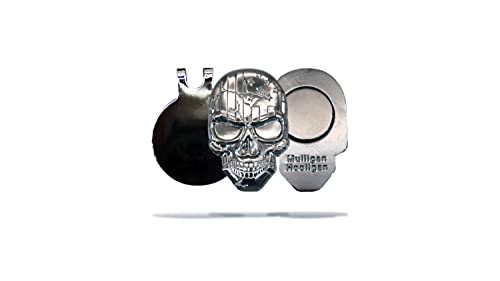 Image of Golf Ball Marker + Magnetic Hat Clip, Funny and Unique Golf Gift, Premium Quality, The Perfect for Your Favorite Golfer, Golf Accessories for Any Occasions (USA Skull)