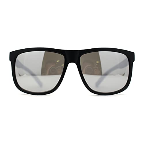 Image of SA106 Mens Kush Classic Matte Black Frame Sport Horn Rim Sunglasses