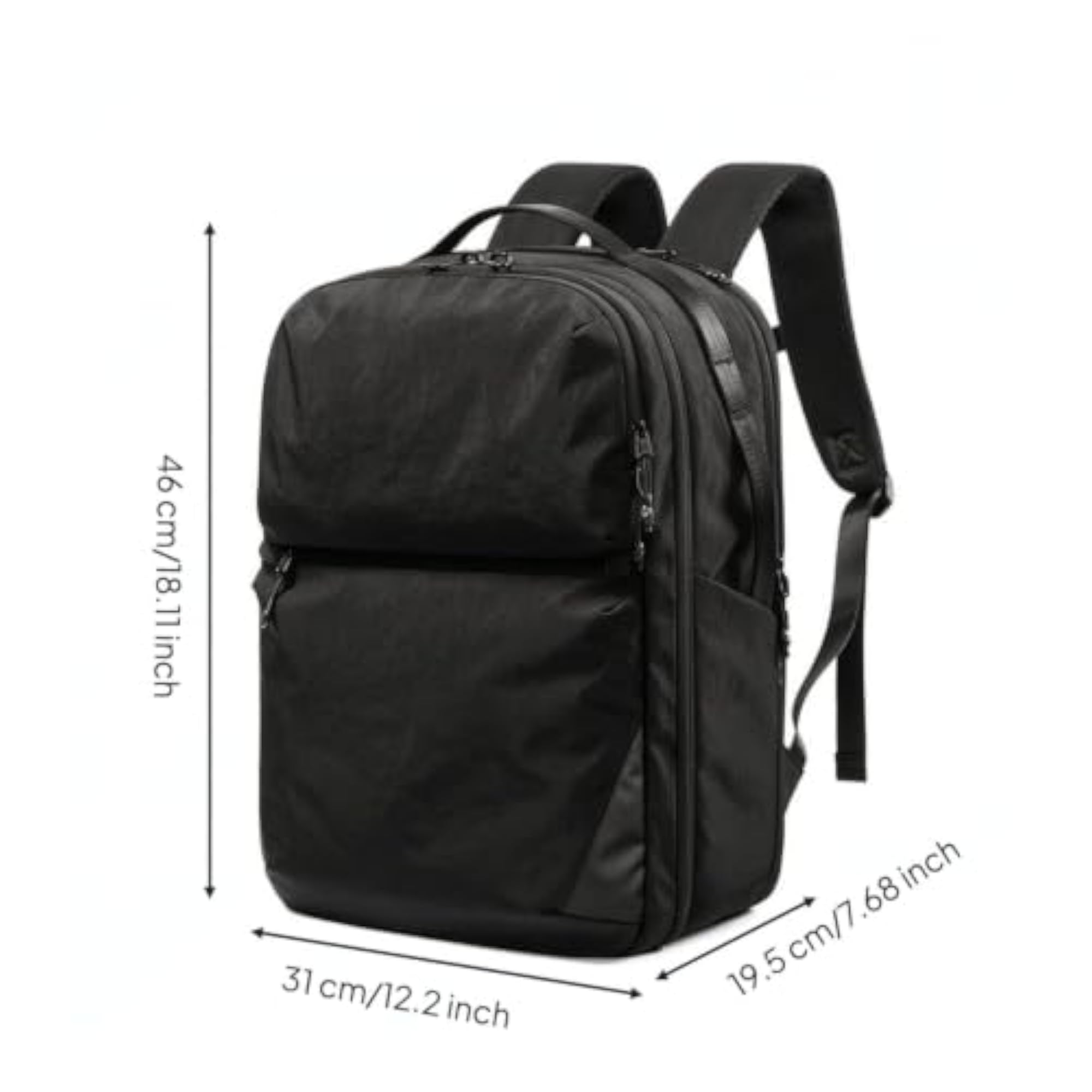 Sleek Laptop Backpack with Padded Daypack, Ventilated