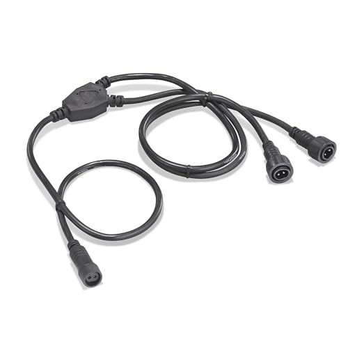 esotec Y-Verteiler 2-Pin groß für Solar Teichpumpen Akkuboxen Adapterkabel 101835