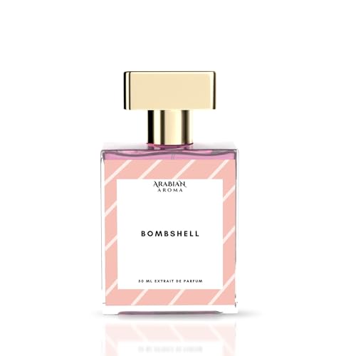 Arabian Aroma Bombshell Perfume for Women – Long Lasting Extrait De Parfum with Floral & Fruity Notes – Sexy & Fresh Luxury Fragrance for Ladies – 50ml